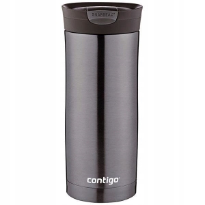 Contigo 28 Thermal Mug Huron Gunmetal 470ml LOGO kubek