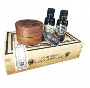 Dear Barber IV Shave Care Zestaw - mydło do golenia 100ml, olejek do golenia 30ml, perfumy 30ml