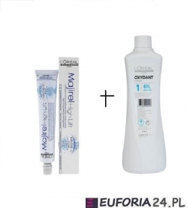 Loreal Majirel High Lift, zestaw do koloryzacji: farba + oxydant 60ml + szampon20ml