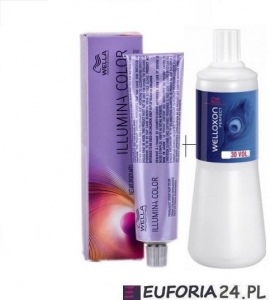 Wella Illumina, gotowy zestaw do koloryzacji, farba + welloxon 60ml